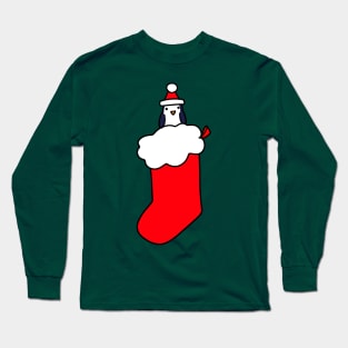 Christmas Stocking Penguin Long Sleeve T-Shirt